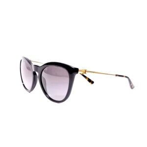 Tory Burch TY7137 1709/11 Women Black Cat Eye Sunglasses 54-21-140